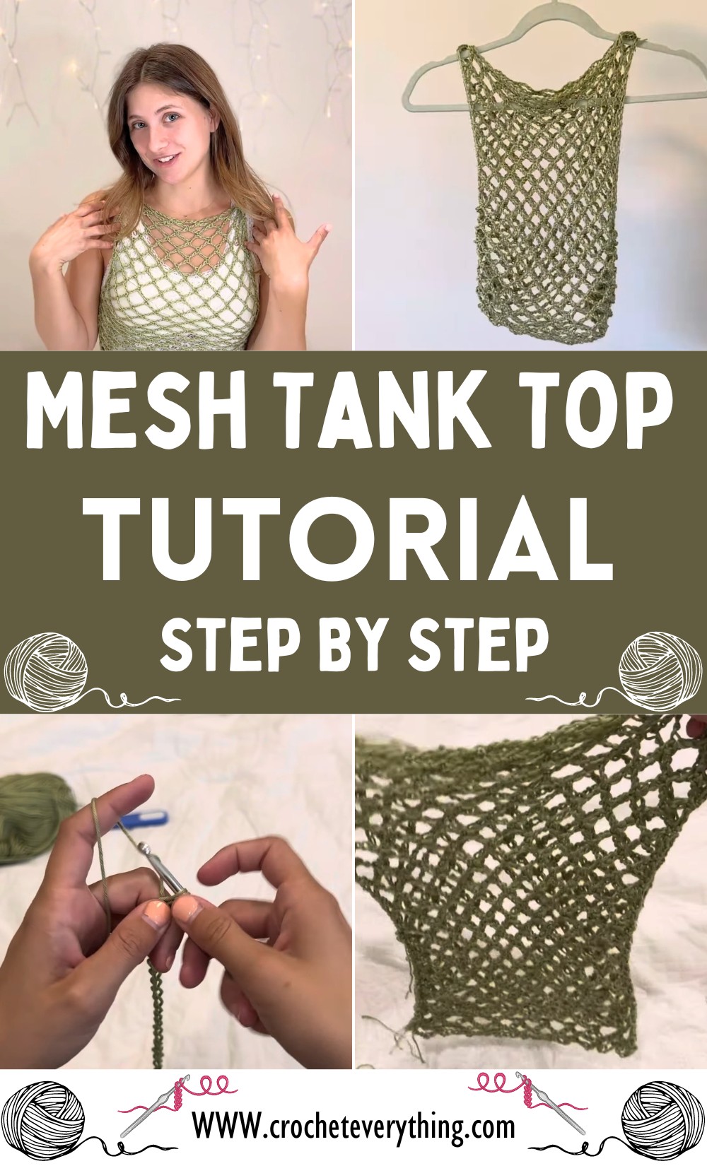 Crochet Mesh Tank Top Tutorial