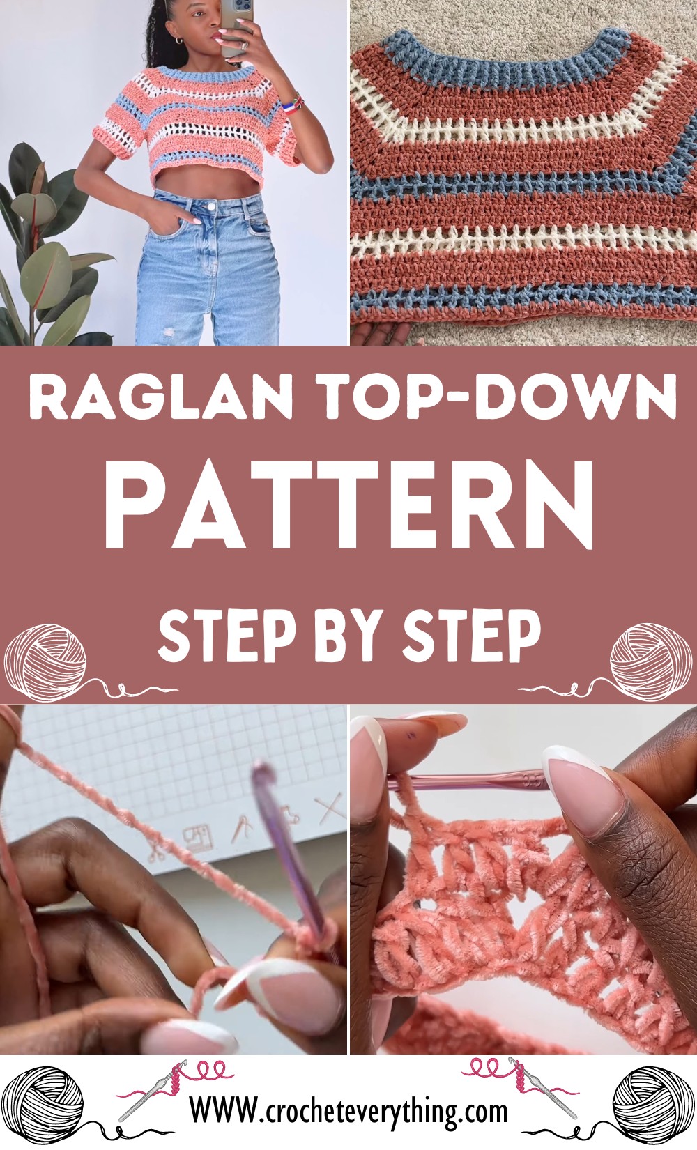 How To Crochet A Raglan Top-Down