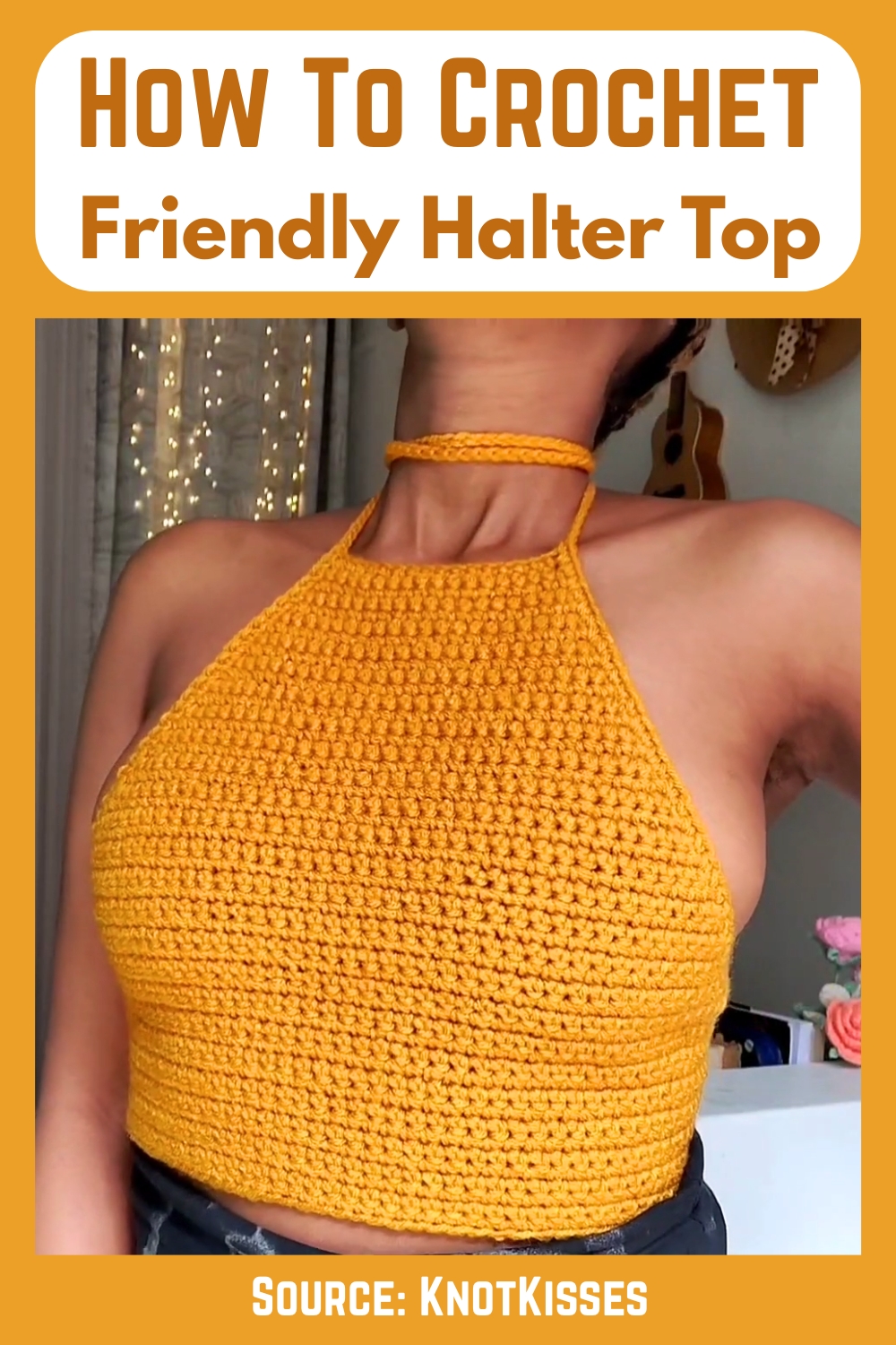 How To Crochet Friendly Halter Top