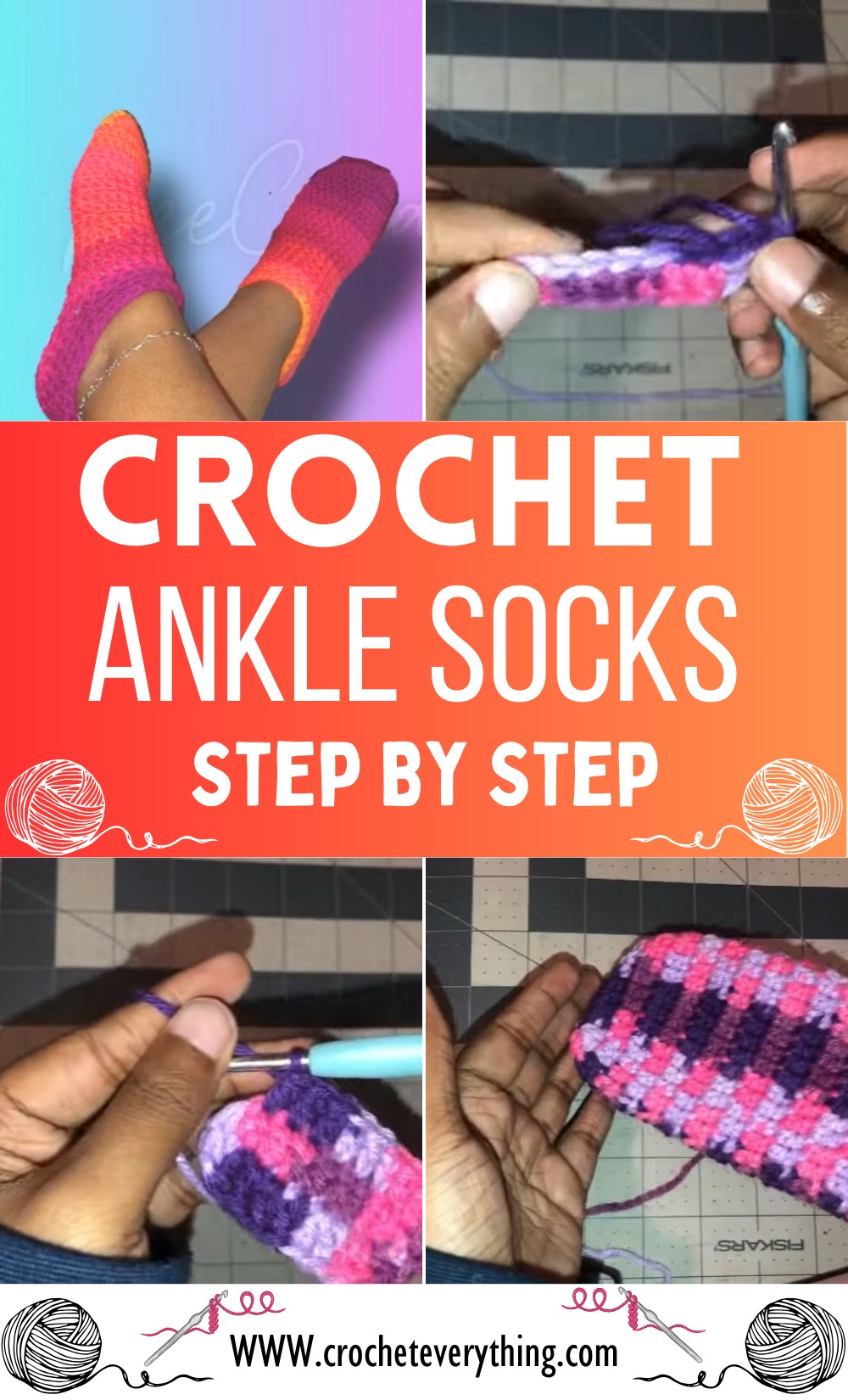 Crochet Ankle Socks