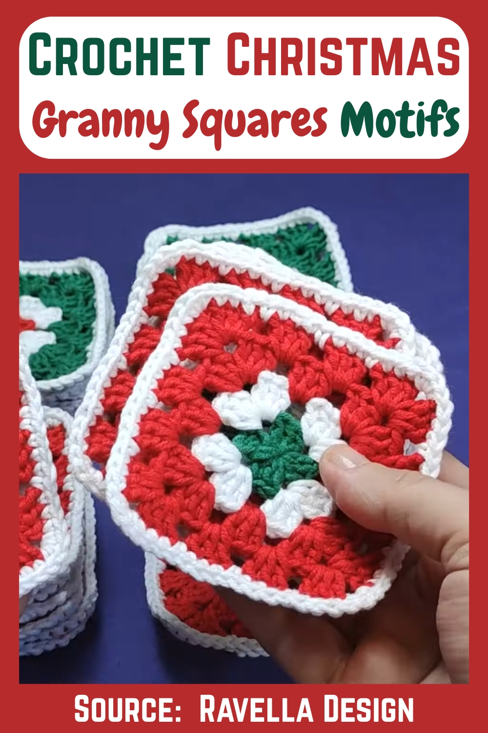 Unique Simple Crochet Christmas Granny Squares Motifs