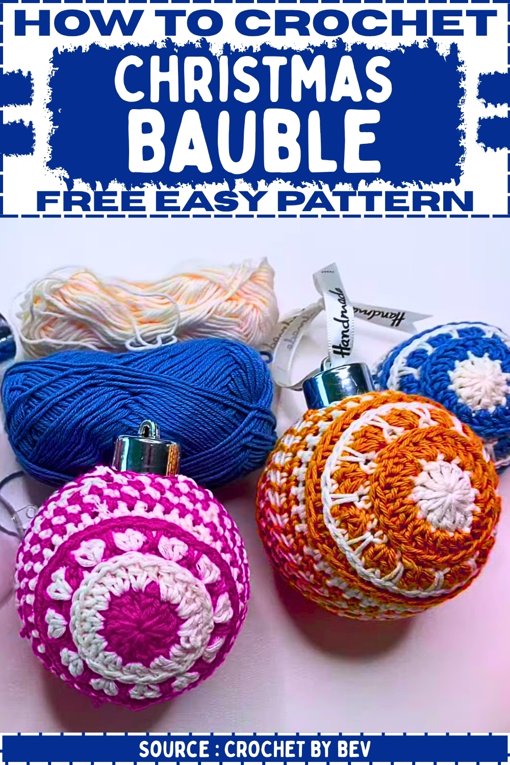 Crochet Christmas Bauble Free Easy Pattern