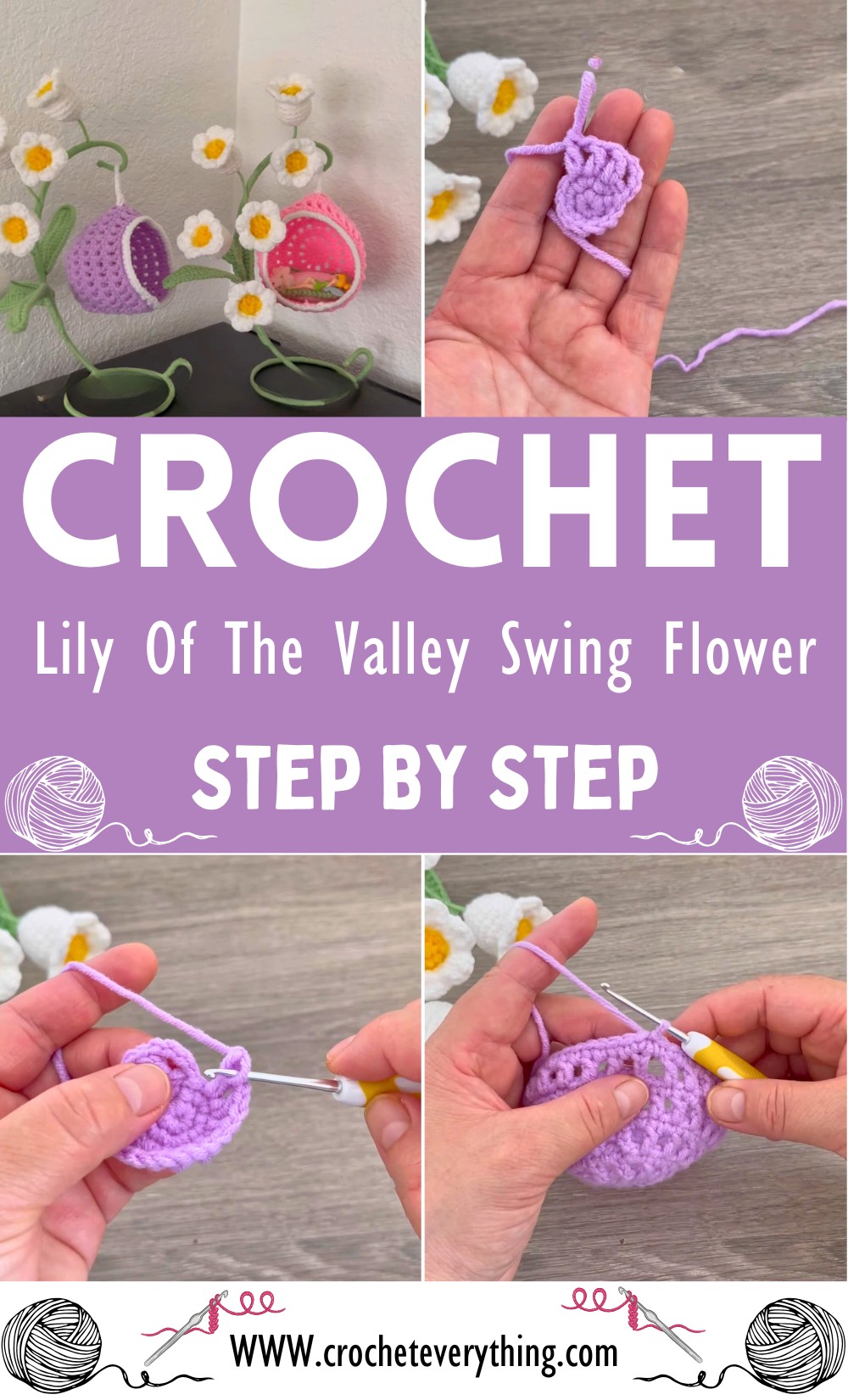 Crochet Lily Of The Valley Swing Flower
