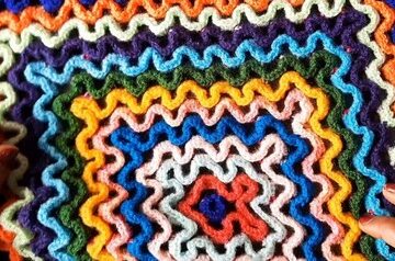 Crochet colorful mat pattern 3