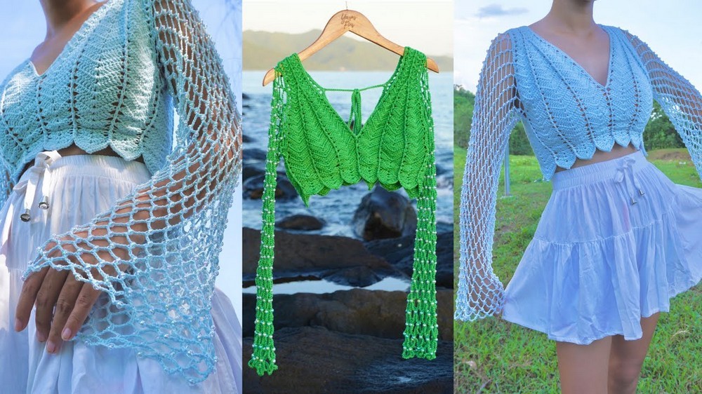 Mirabel Long Sleeved Crochet Top