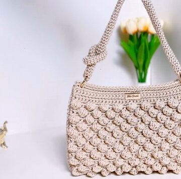 unique Crochet popcorn bag