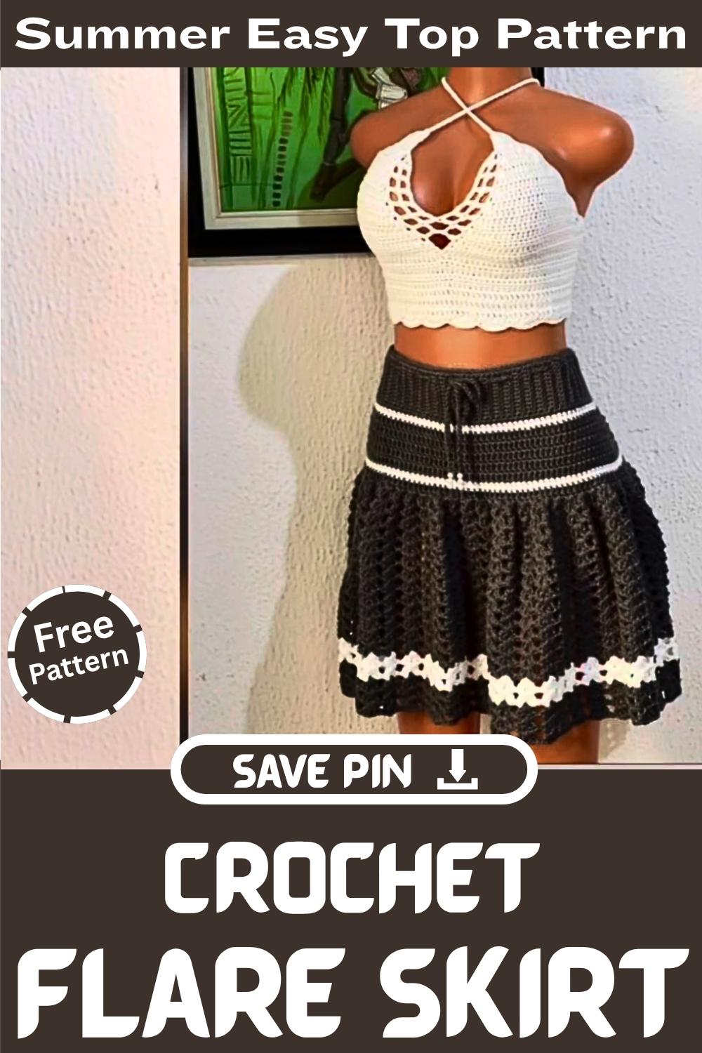 Crochet Flare Skirt Summer Easy Top Patter