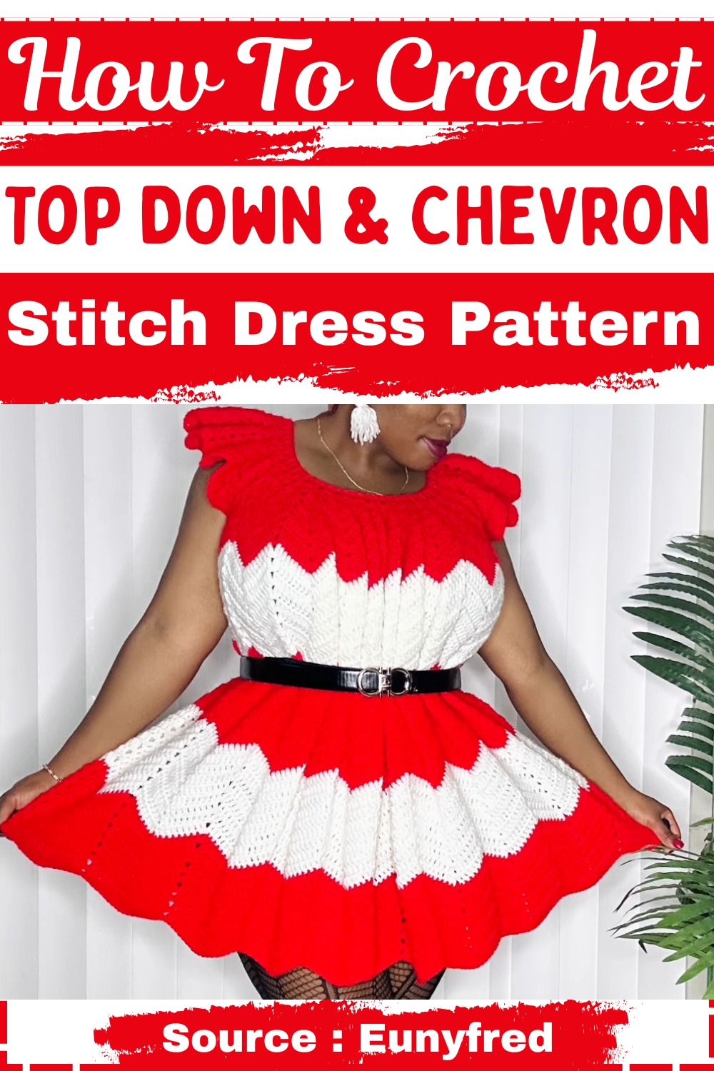 Crochet Top Down & Chevron Stitch Dress Pattern