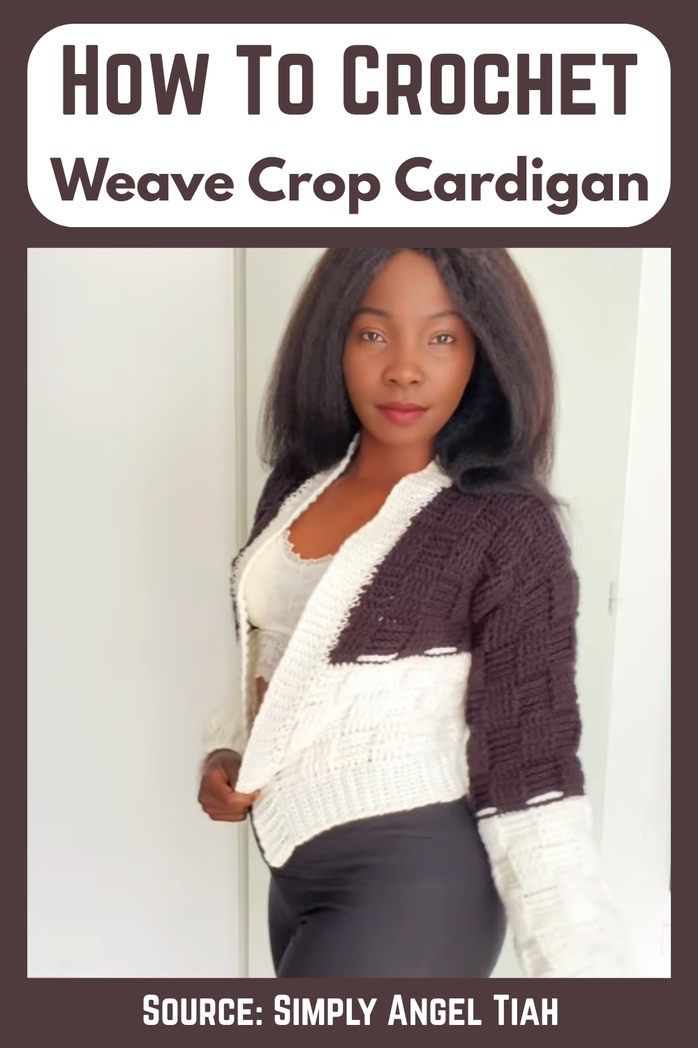 How To Crochet Basket Weave Crop Cardigan