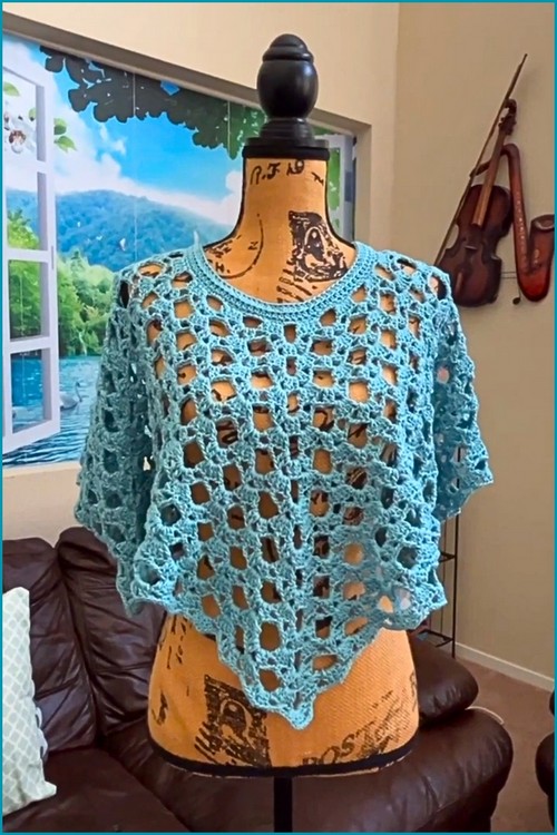 How To Make CROCHET TOP Pentagon SHAPED 5