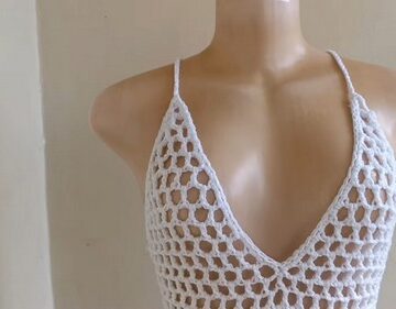 Crochet bikini cover up dress pattern 5