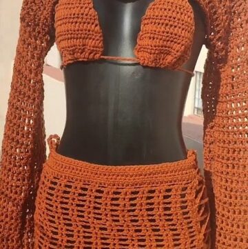 Crochet Mesh Skirt pattern 5
