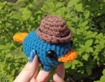 Crochet Mini Fedora Hat 4