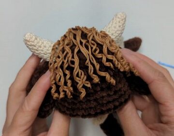 Crochet Cow Chocolate Orange Cover 4