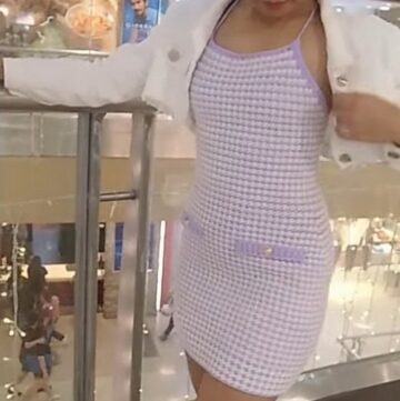 Crochet Houndstooth dress 5