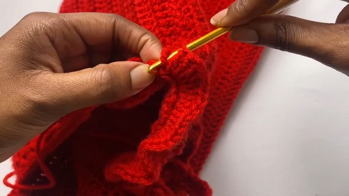 Crochet Ruffle Dress Pattern 4