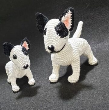 Crochet Bull Terrier Dog Amigurumi pattern 6