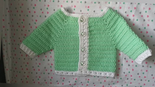 Crochet Top Down Cardigan Pattern 4