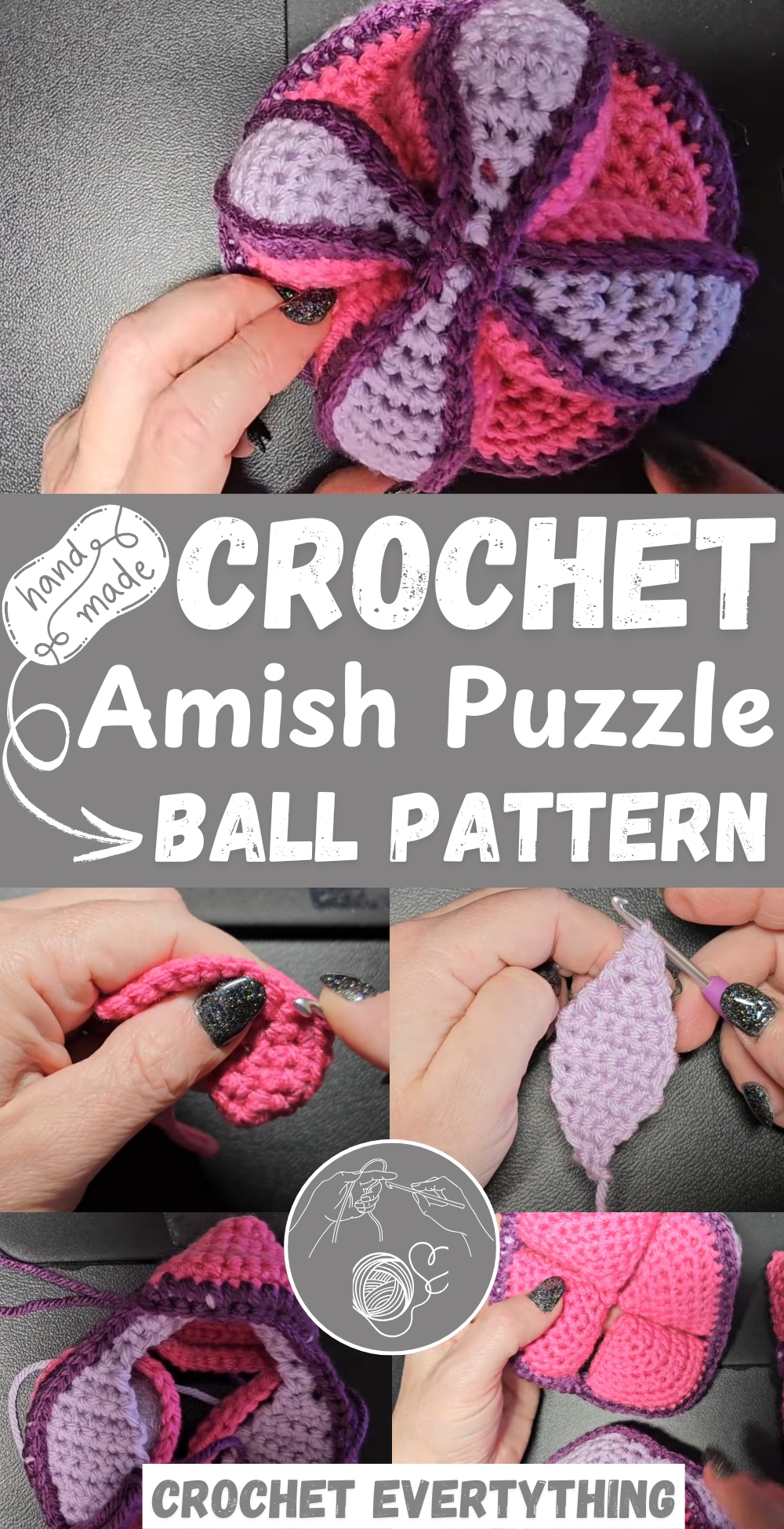Crochet Amish Puzzle ball pattern