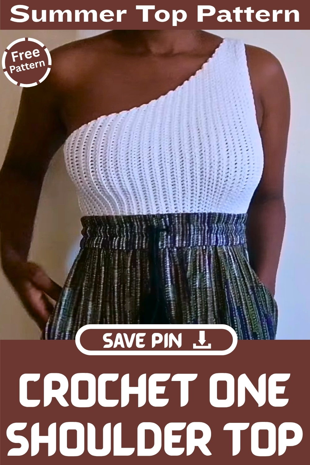 Crochet One Shoulder Top Summer Top Pattern free