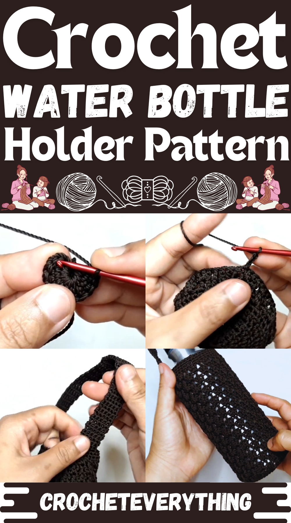 Crochet Water Bottle holder pattern