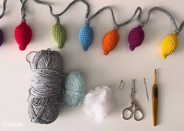 unique Crochet Christmas Lights pattern 6