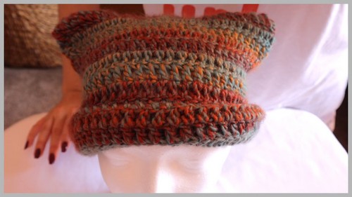 Crochet Little Cat Hat pattern 5