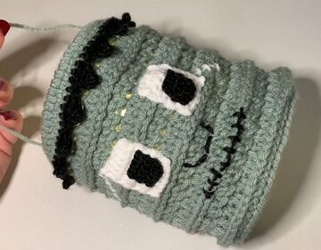 Crochet Frankenstein Lantern Pattern 5
