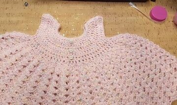 Crochet baby dress pattern 5