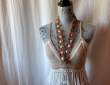 Crochet Flower Lanyard 7