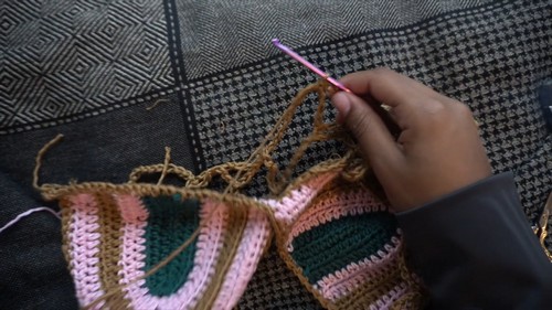 Crochet Mesh Tassel Top Pattern 4