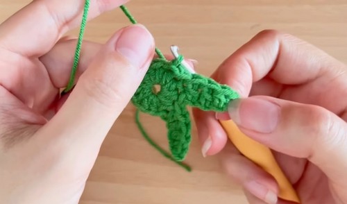 Crochet Strawberry Keychain Pattern 4