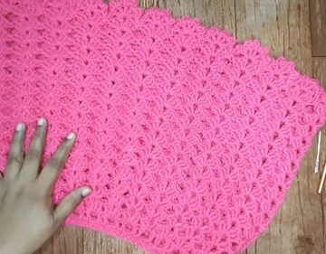 Crochet Cozy Caplet pattern 5
