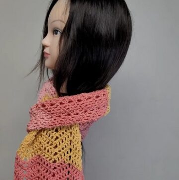 Crochet Chevron Scarf Pattern 5