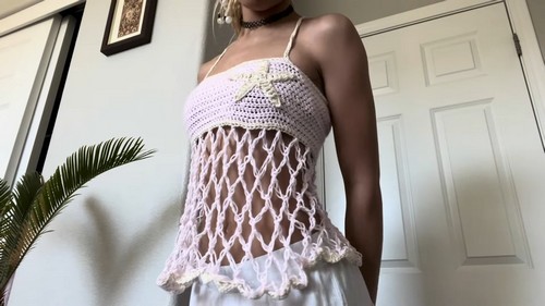 Crochet Mesh Top pattern 6