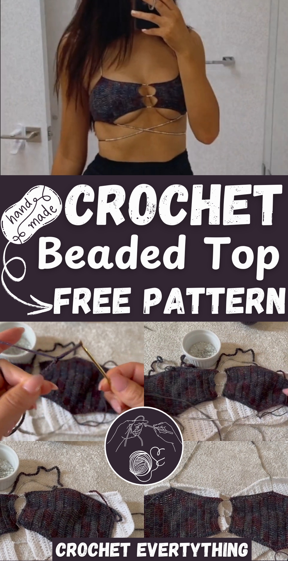 Crochet Beaded Top pattern
