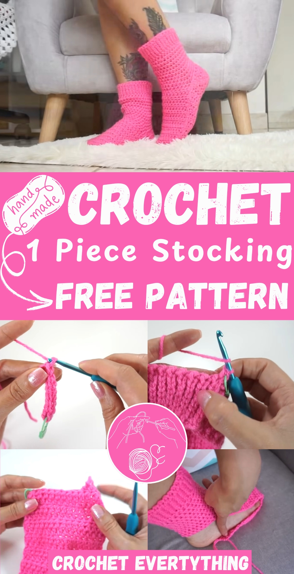 Crochet One Piece Stocking pattern