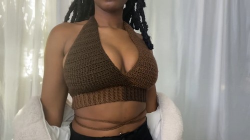 Crochet two toned Wrap Top Tutorial 8