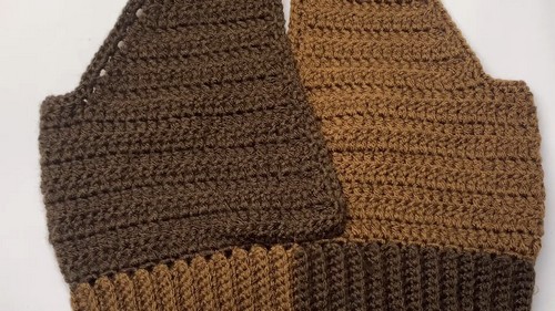 Crochet two toned Wrap Top Tutorial 6