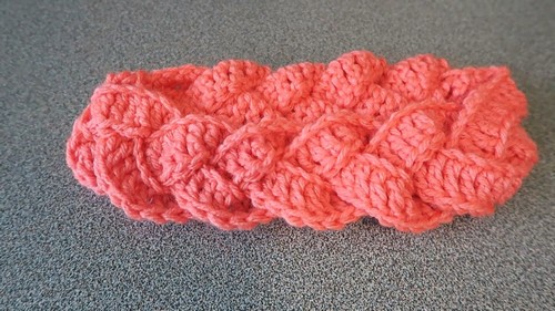 Crochet braided Hairband Tutorial 5