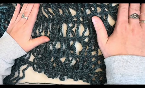Easy Crochet Spiderweb Top pattern 3