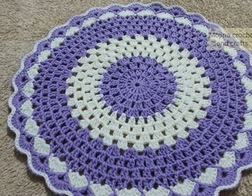 Easy Crochet Simple Doily pattern 5