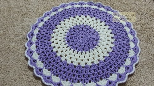 Easy Crochet Simple Doily pattern 5