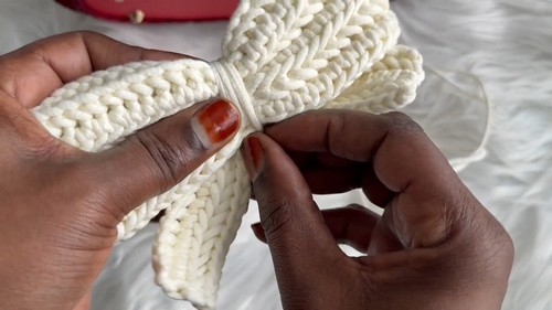 Easy Crochet Tote Bag With Bow pattern 3