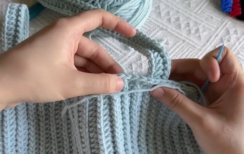 Easy Crochet Ribbon Top pattern 3