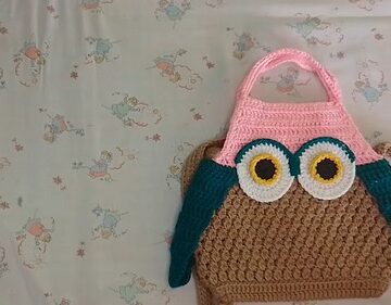 Easy Crochet Owl Purse pattern 5