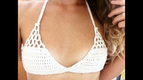 Easy Crochet Bikini Top pattern 5