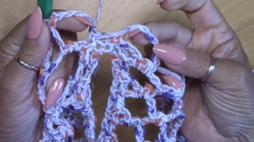 Easy Crochet Square Lace Top pattern 2