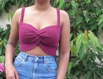 Easy Crochet Twist Top pattern 5