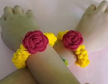 Easy Crochet Flower Garland pattern 5